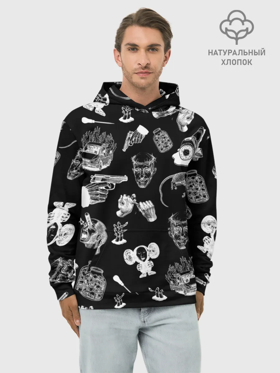 Худи мужской база хлопок / КРОВОСТОК ТАТУИРОВКИ