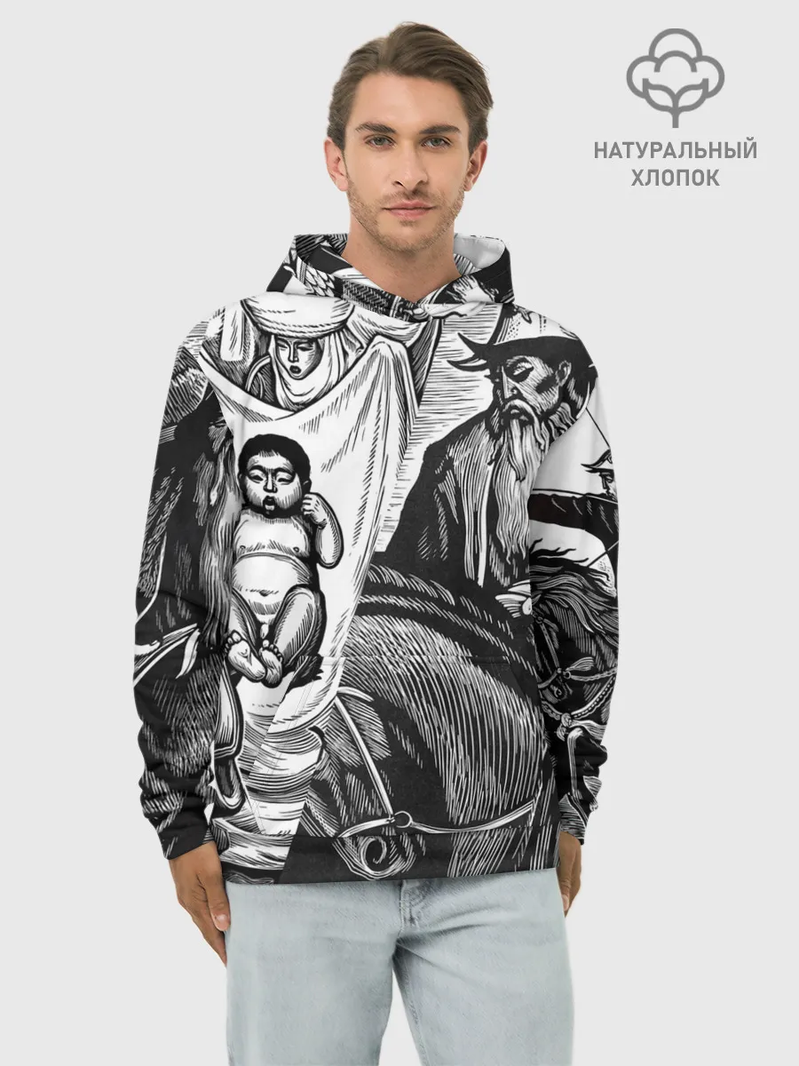 Худи мужской база хлопок / ЭПОС МАНАС