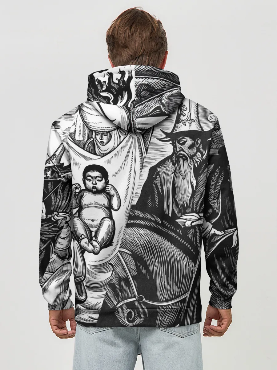 Худи мужской база хлопок / ЭПОС МАНАС