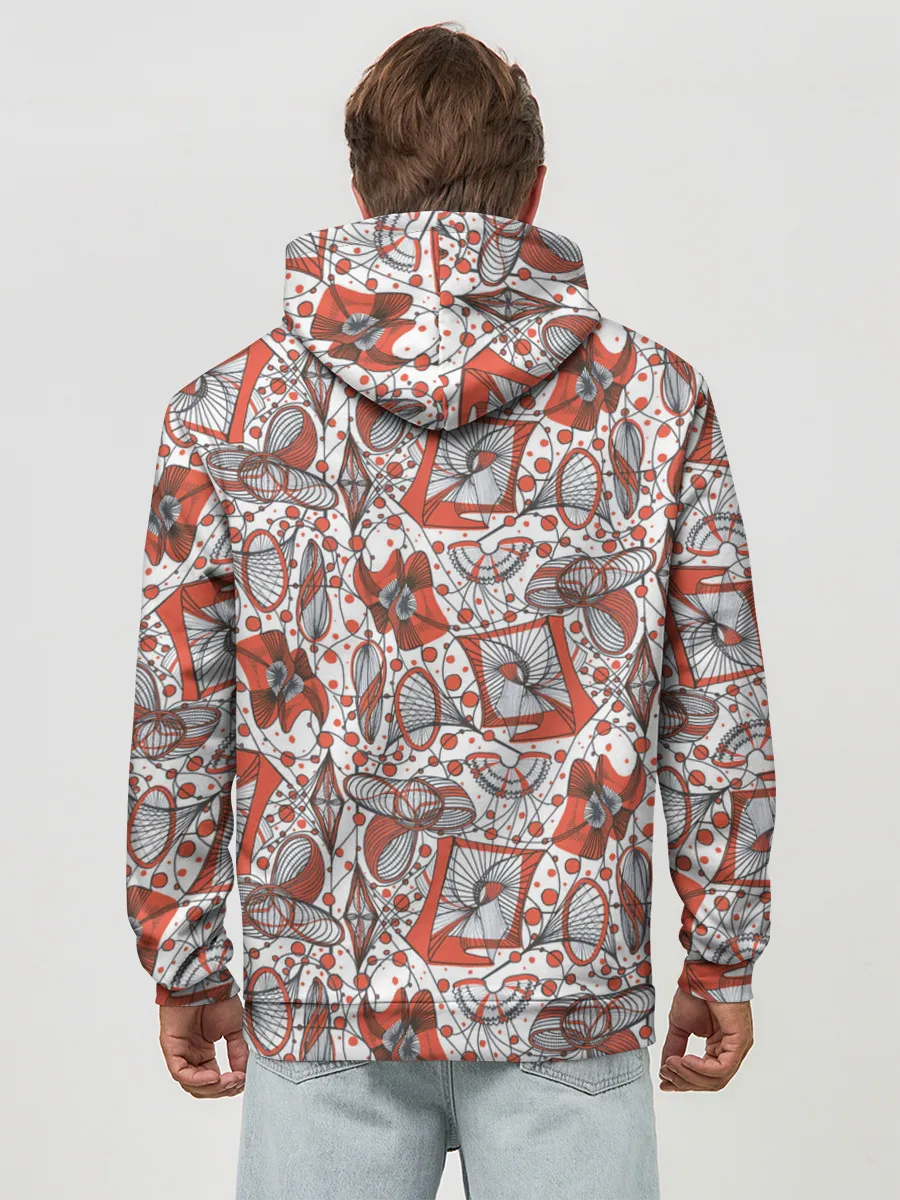 Худи мужской база хлопок / Кинетическая скульптура.