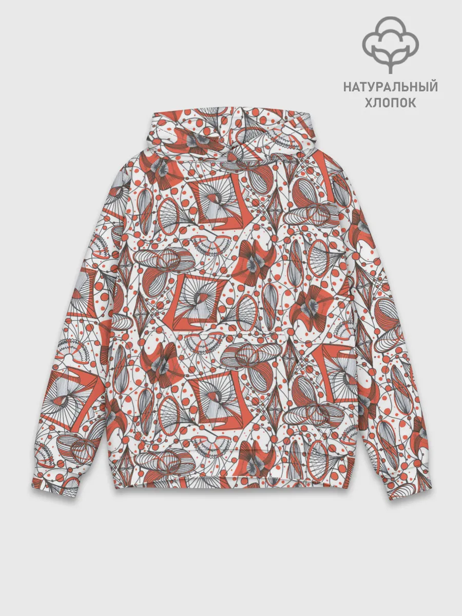 Худи мужской база хлопок / Кинетическая скульптура.