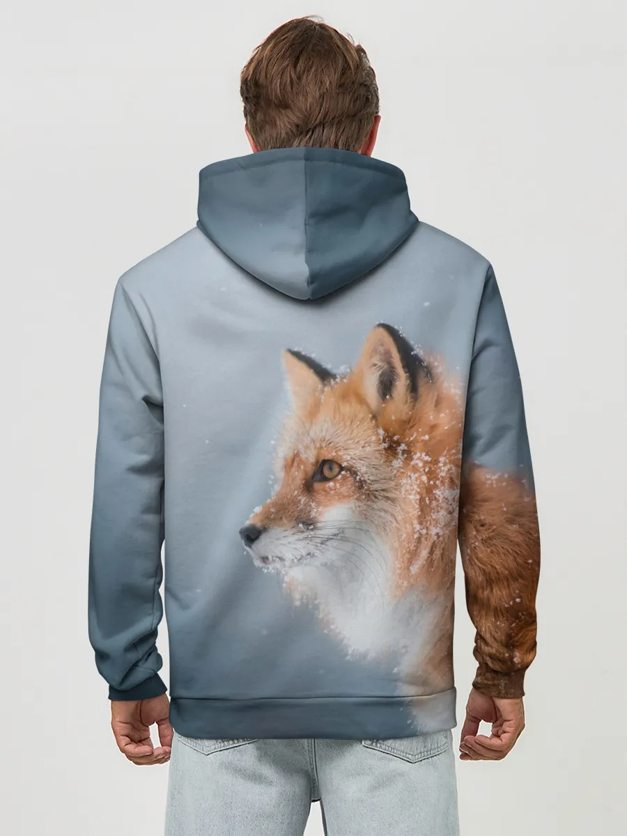 Худи мужской база хлопок / Лиса