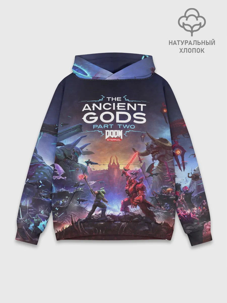 Худи мужской база хлопок / DOOM Eternal: The Ancient Gods