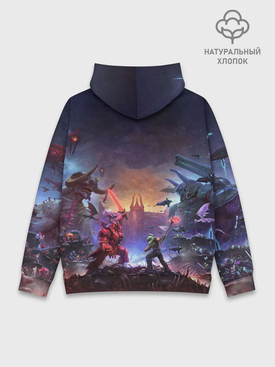 Худи мужской база хлопок / DOOM Eternal: The Ancient Gods