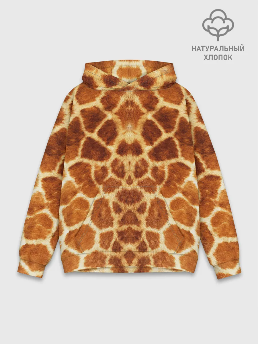 Худи мужской база хлопок / Жираф