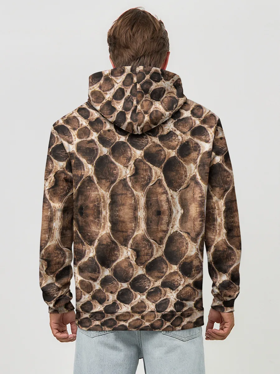 Худи мужской база хлопок / Snake Skin