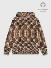 Худи мужской база хлопок / Snake Skin