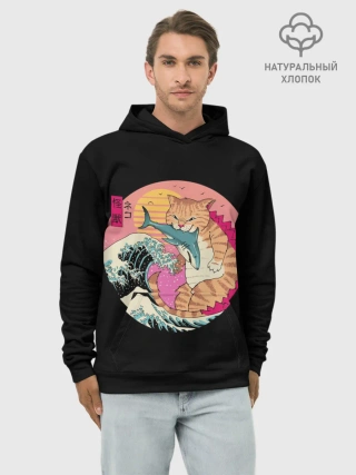 Худи мужской база хлопок / CATZILLA