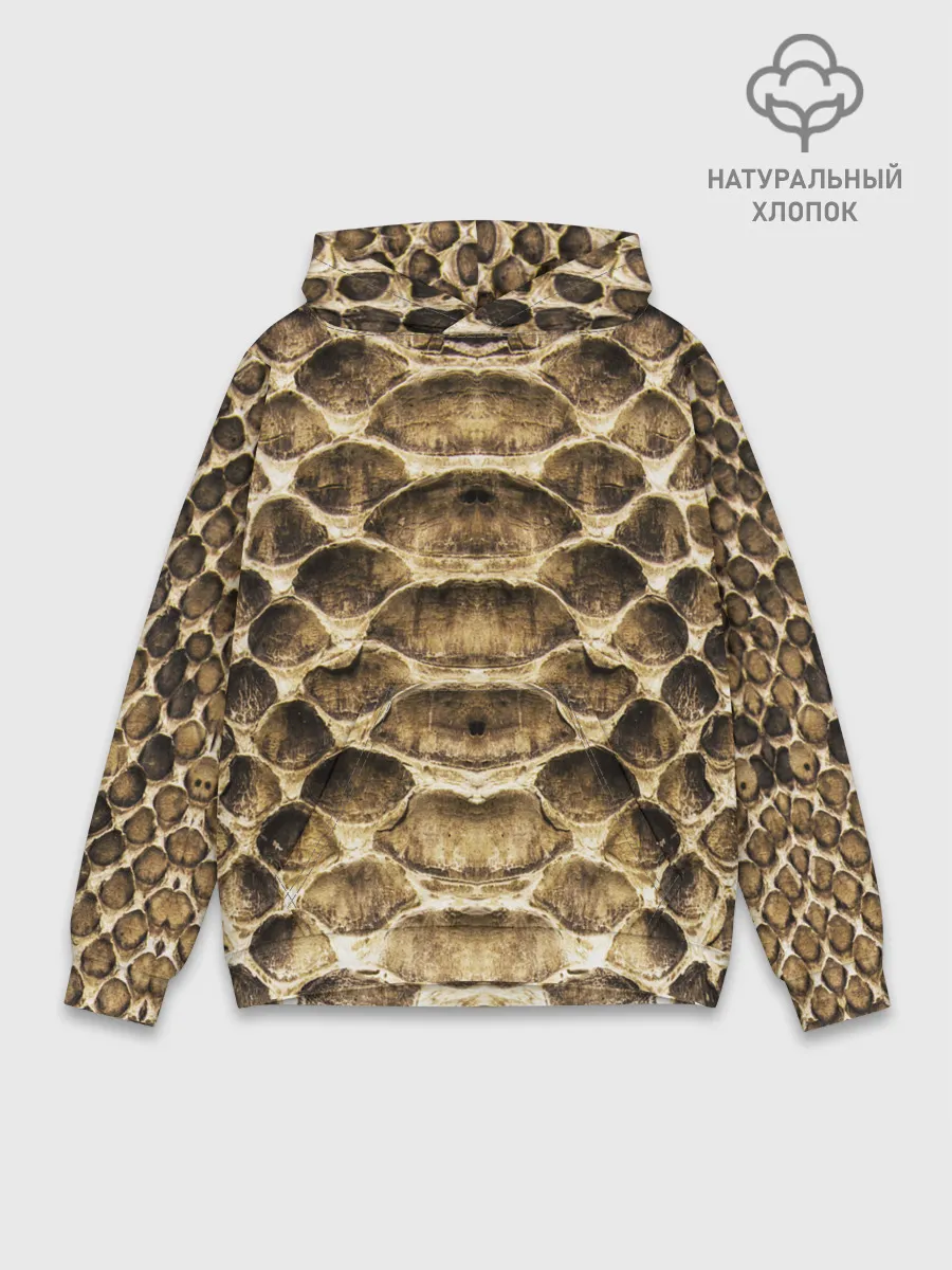Худи мужской база хлопок / Змеиная кожа