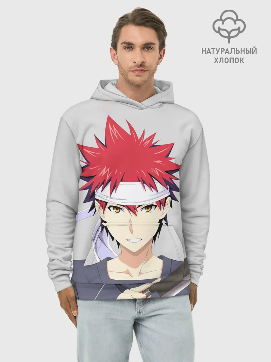 Худи мужской база хлопок / Food wars Shokugeki no Soma