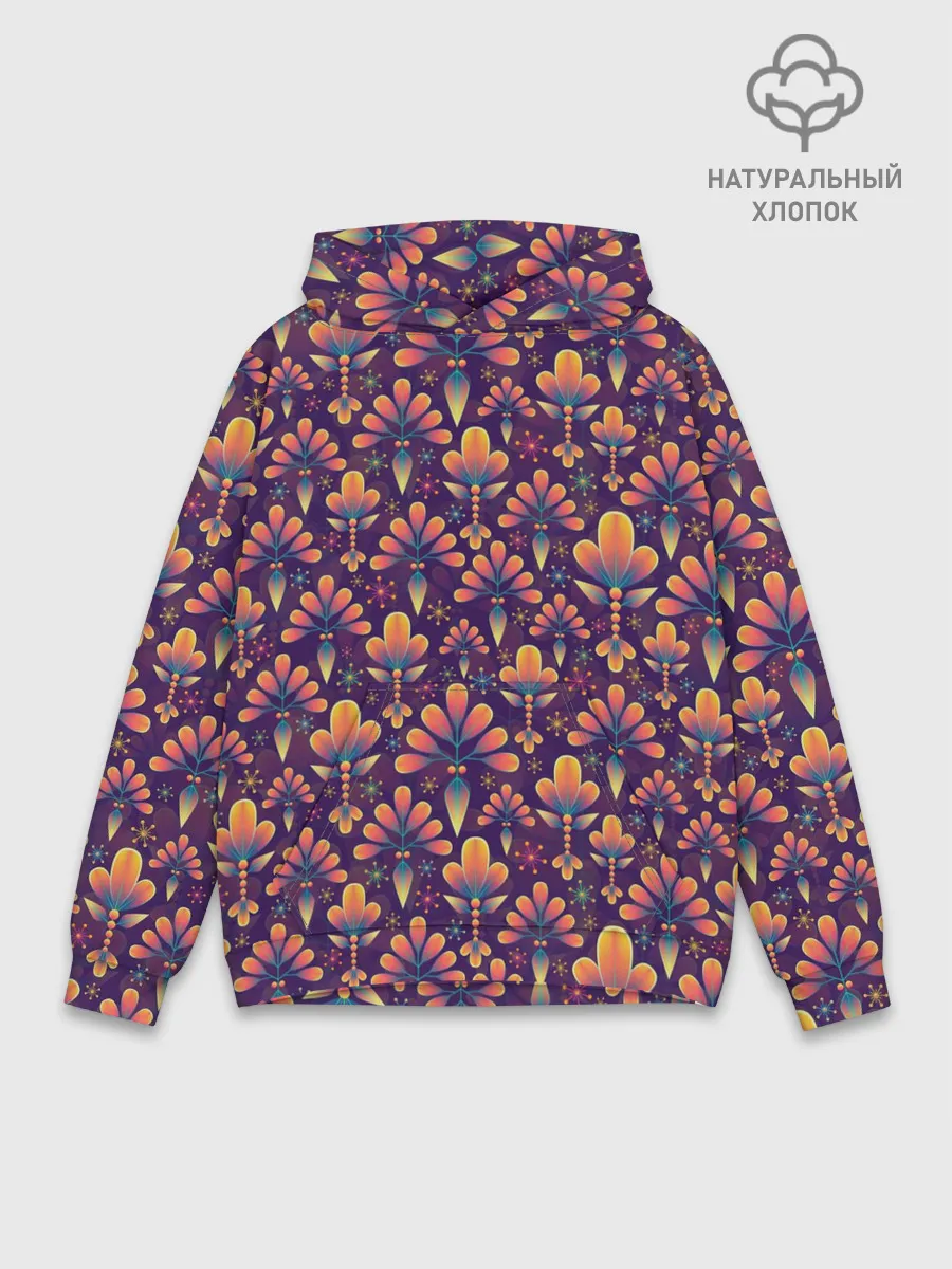 Худи мужской база хлопок / Абстрактные узоры