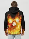 Худи мужской база хлопок / Огненный череп