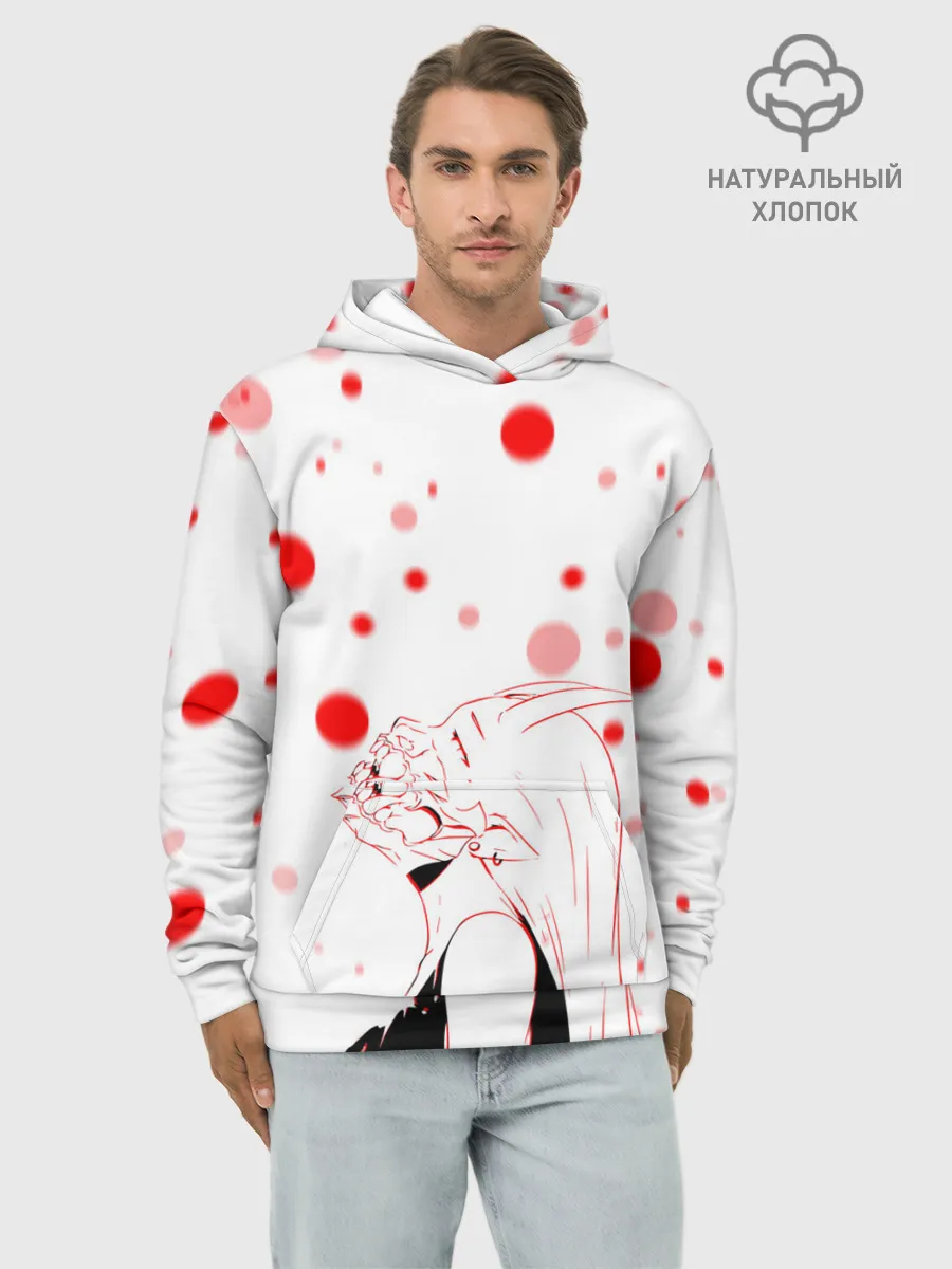 Худи мужской база хлопок / AHEGAO KAGUYA