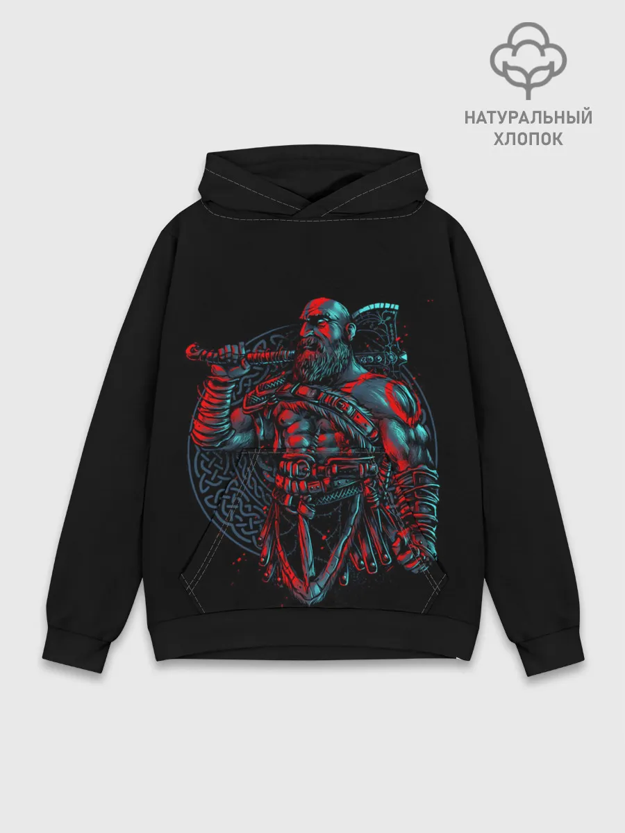 Худи мужской база хлопок / Brutal Kratos