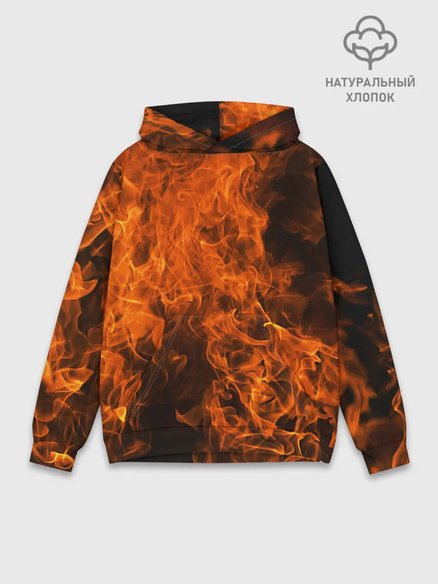 Худи мужской база хлопок / Огонь