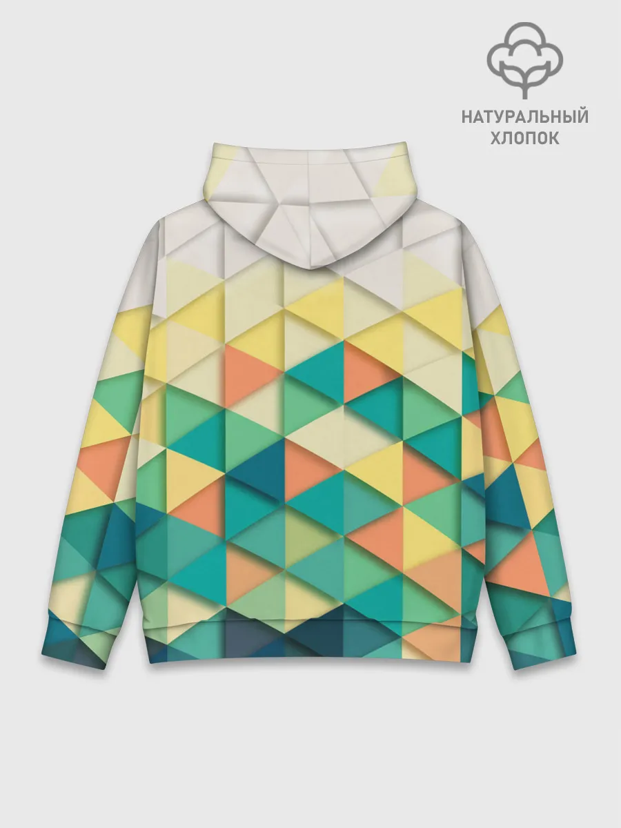 Худи мужской база хлопок / Ромбики