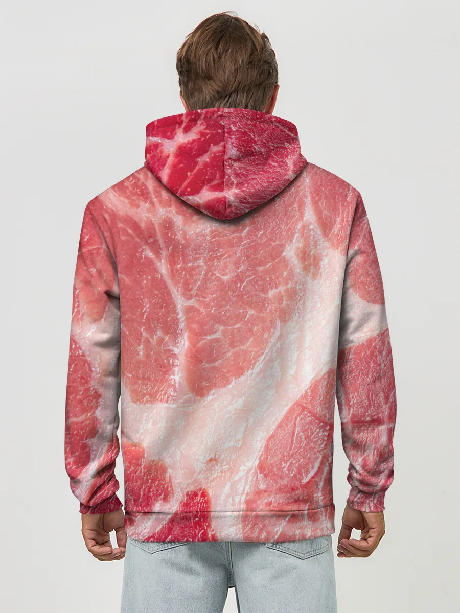 Худи мужской база хлопок / МЯСНИК