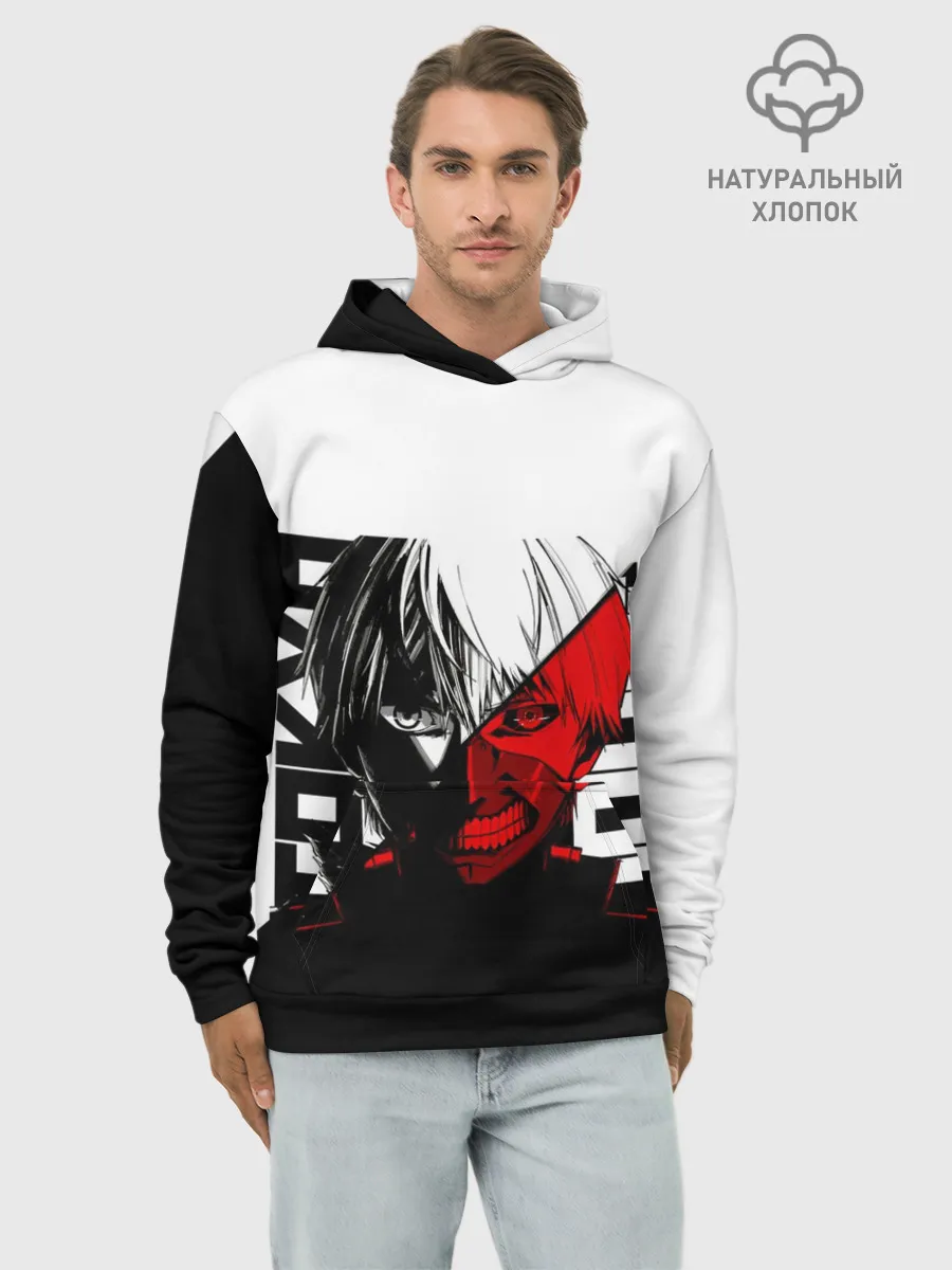 Худи мужской база хлопок / ТОКИЙСКИЙ ГУЛЬ