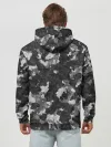 Худи мужской база хлопок / Gray Camouflage