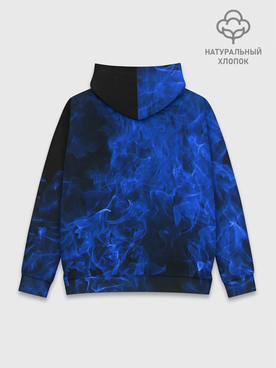 Худи мужской база хлопок / Blue Fire