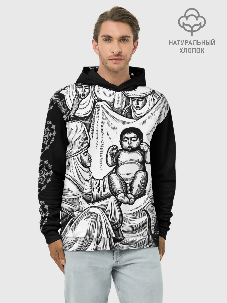 Худи мужской база хлопок / Манас Баатыр