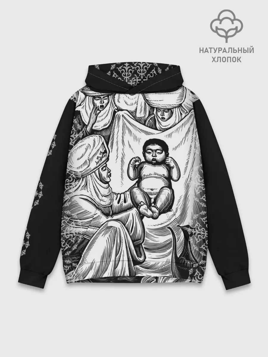 Худи мужской база хлопок / Манас Баатыр