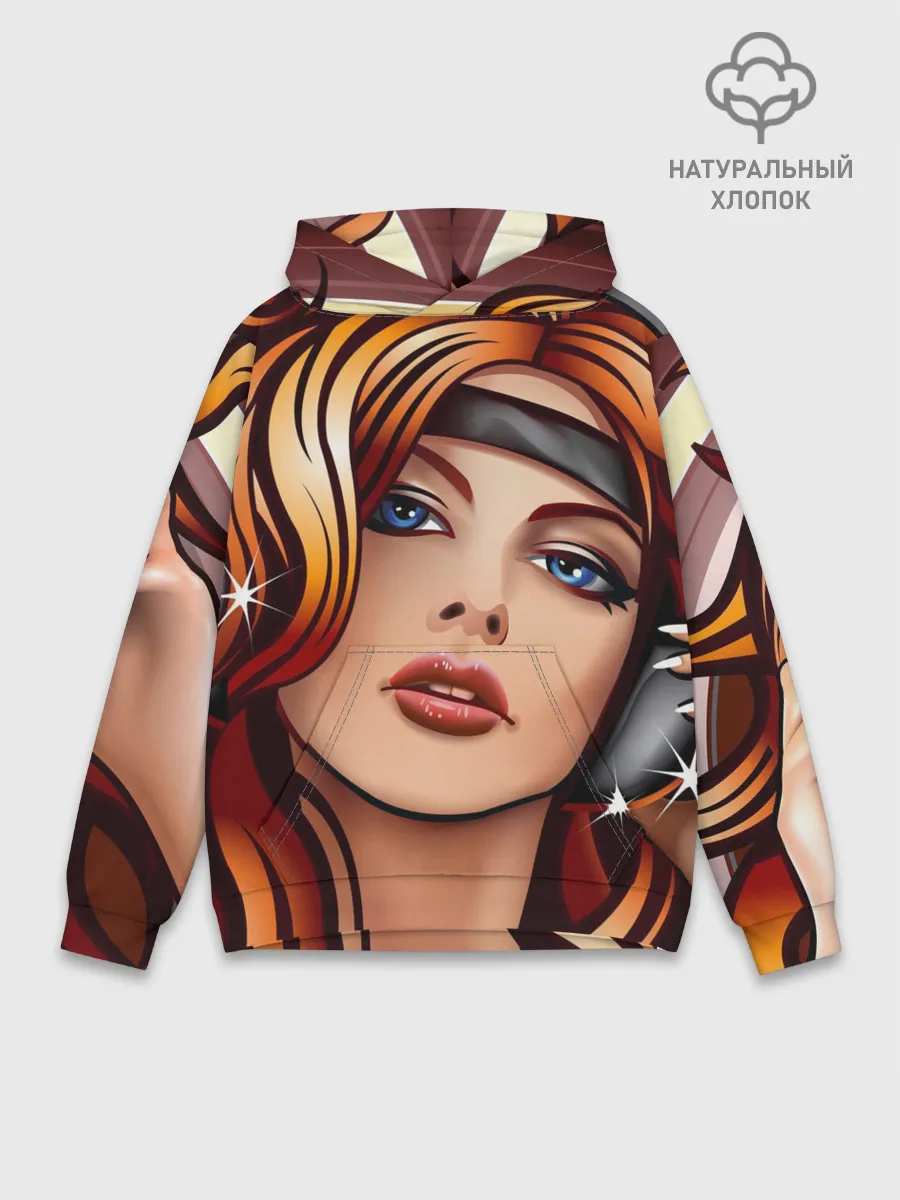 Худи мужской база хлопок / ДЕВУШКА