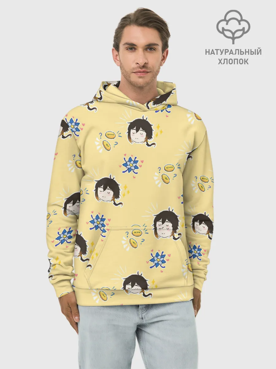 Худи мужской база хлопок / Чиби Чжун Ли