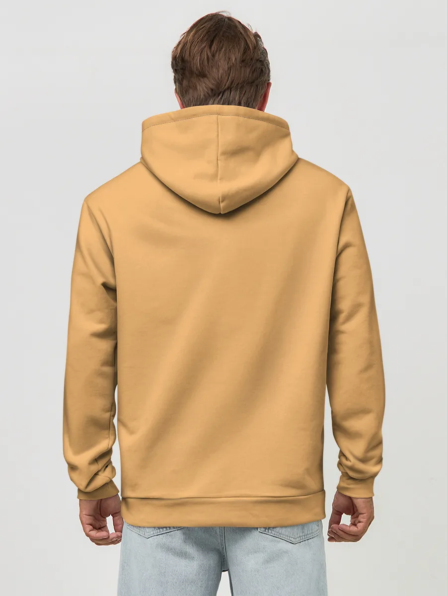 Худи мужской база хлопок / РЫЖИЙ КОТ ТОЛСТЯК