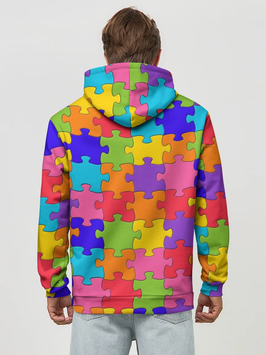 Худи мужской база хлопок / Пазлы