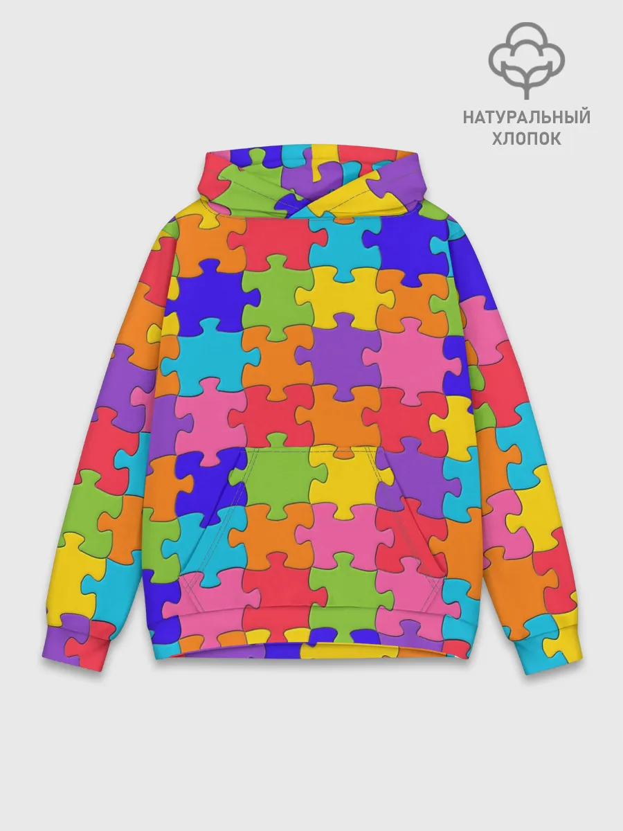 Худи мужской база хлопок / Пазлы