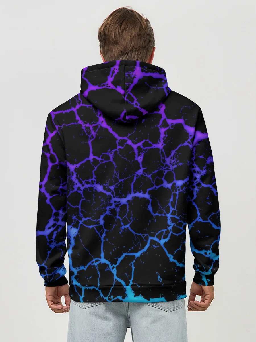 Худи мужской база хлопок / SONIC МОЛНИЯ