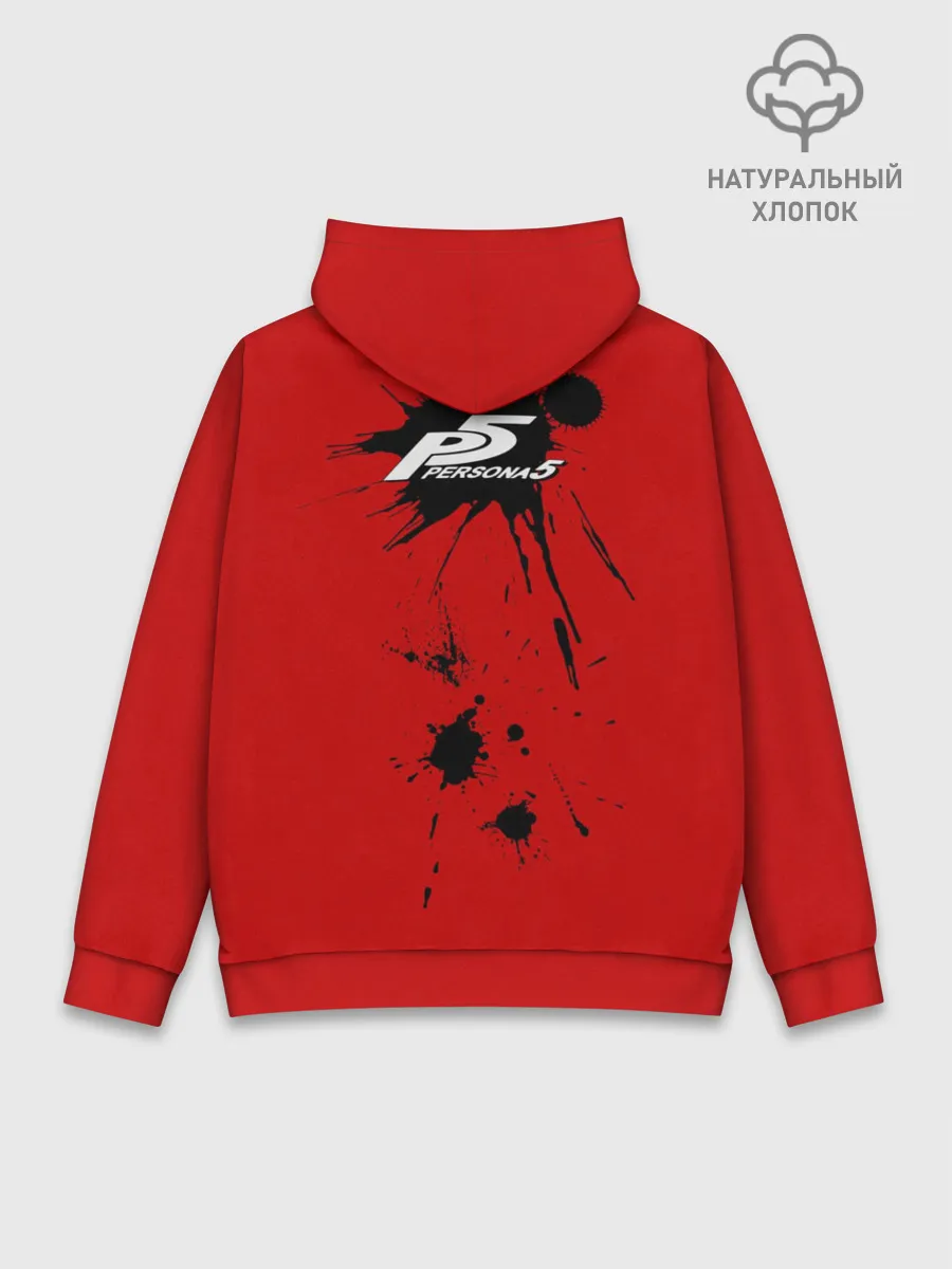 Худи мужской база хлопок / пантера persona 5