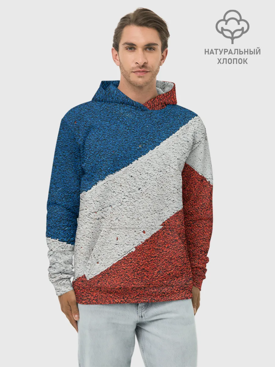 Худи мужской база хлопок / ТЕННИС