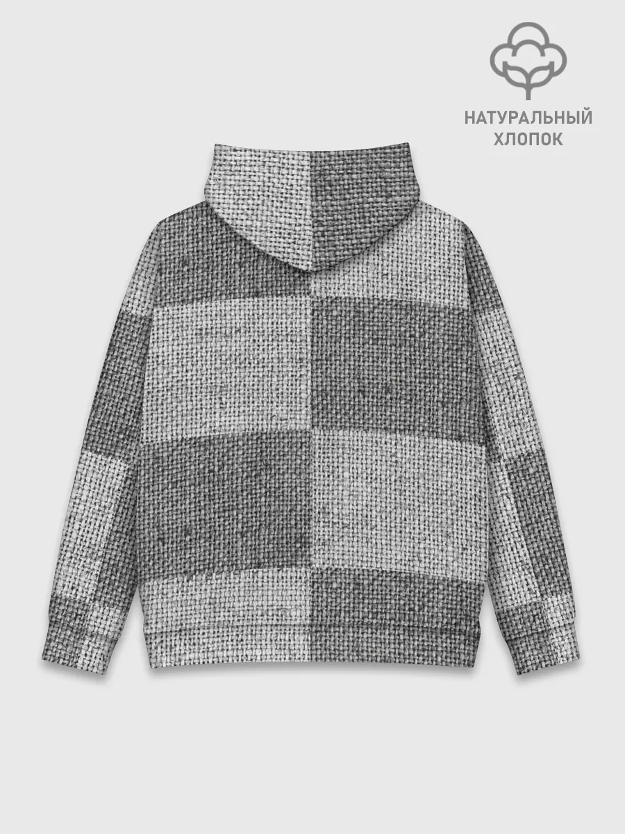 Худи мужской база хлопок / Denim Patchwork