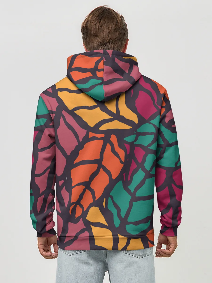 Худи мужской база хлопок / Листья