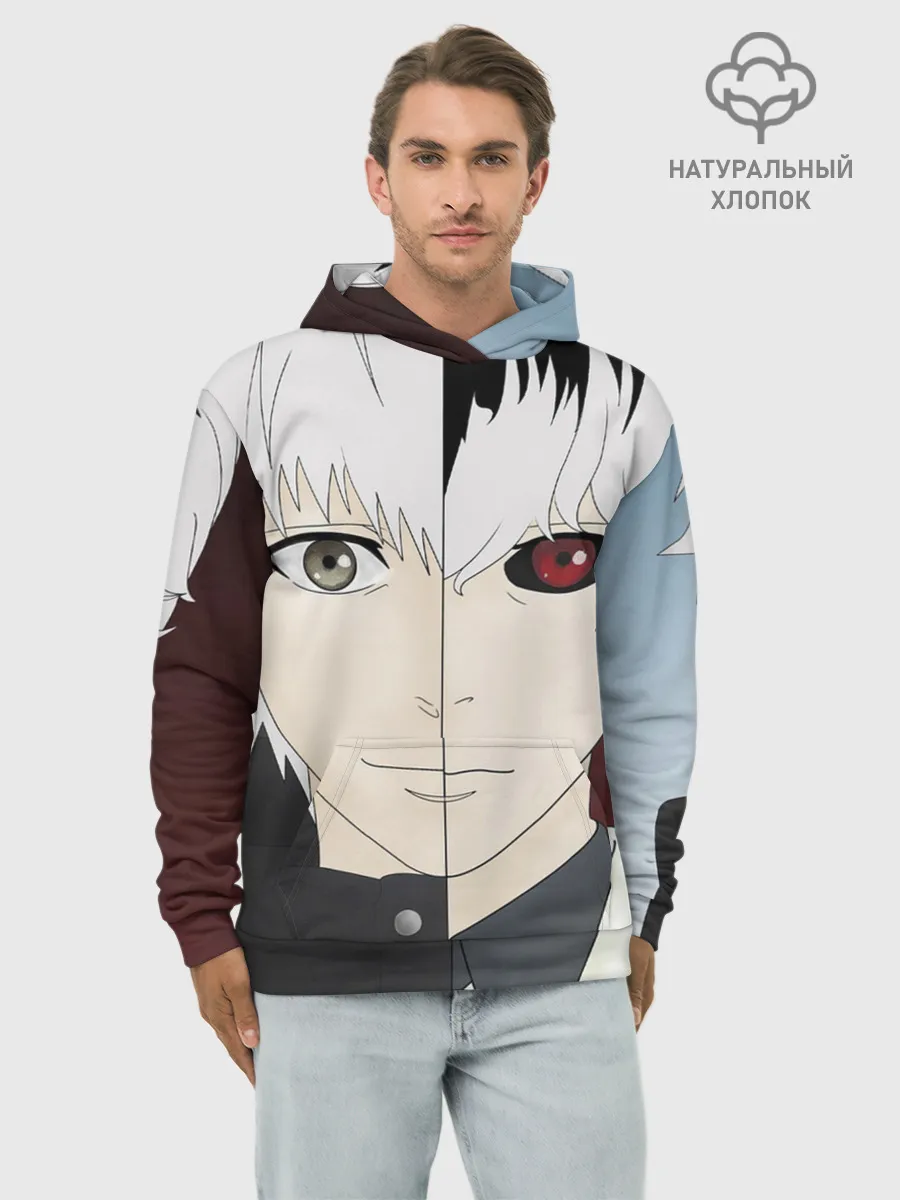 Худи мужской база хлопок / Сасаки Кен