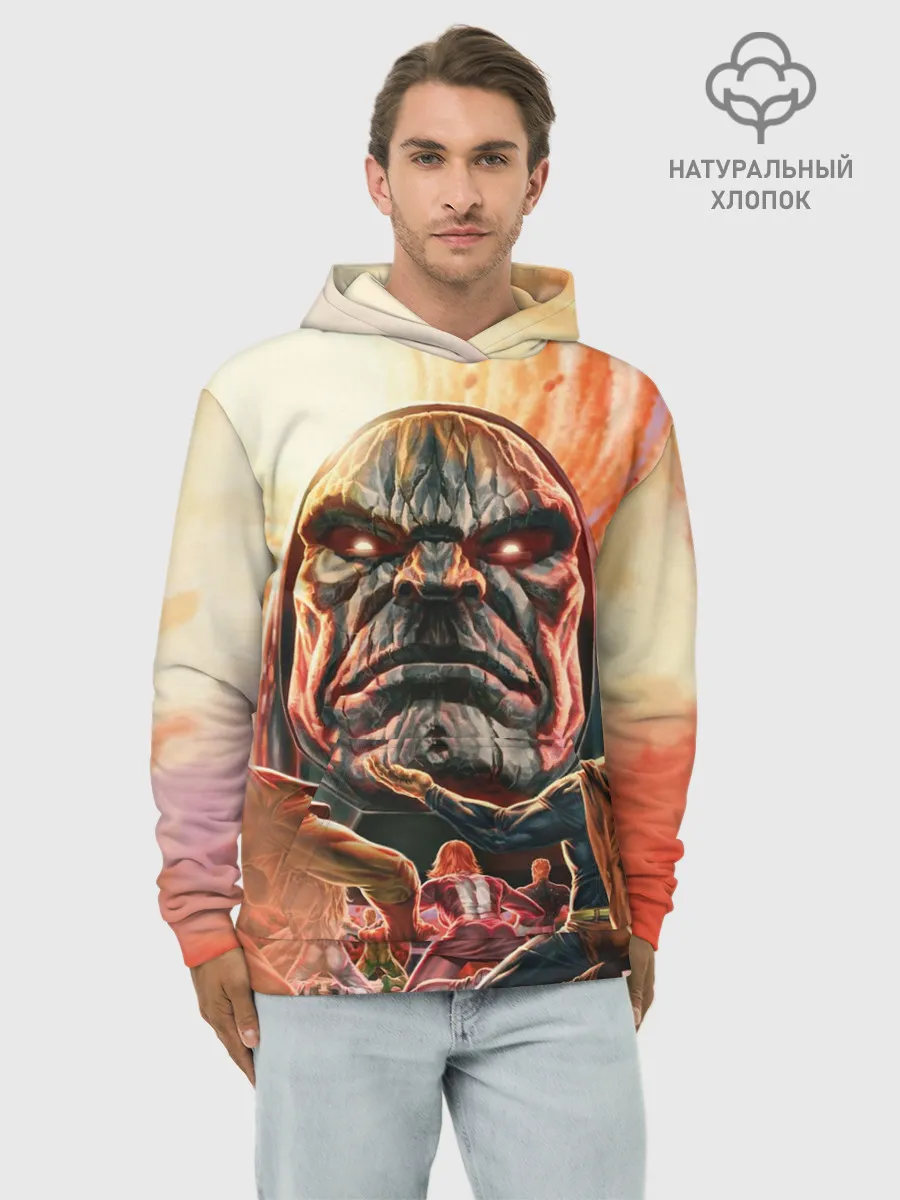 Худи мужской база хлопок / Darkseid | Дарксайд смотрит с высока
