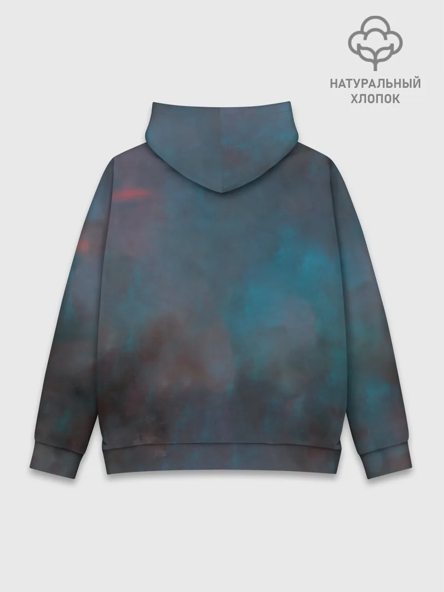 Худи мужской база хлопок / Batman, Cyborg VS Steppenwolf