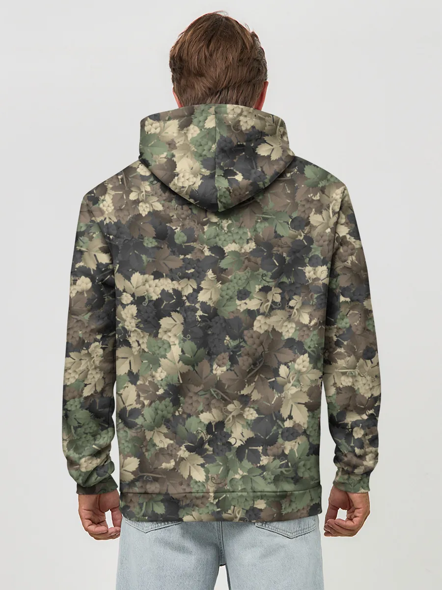 Худи мужской база хлопок / Хмельной камуфляж