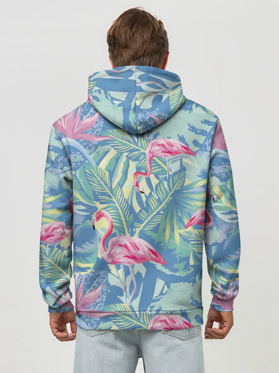 Худи мужской база хлопок / фламинго