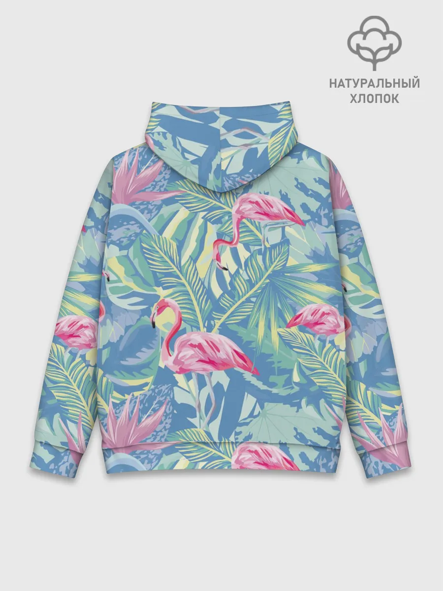 Худи мужской база хлопок / фламинго
