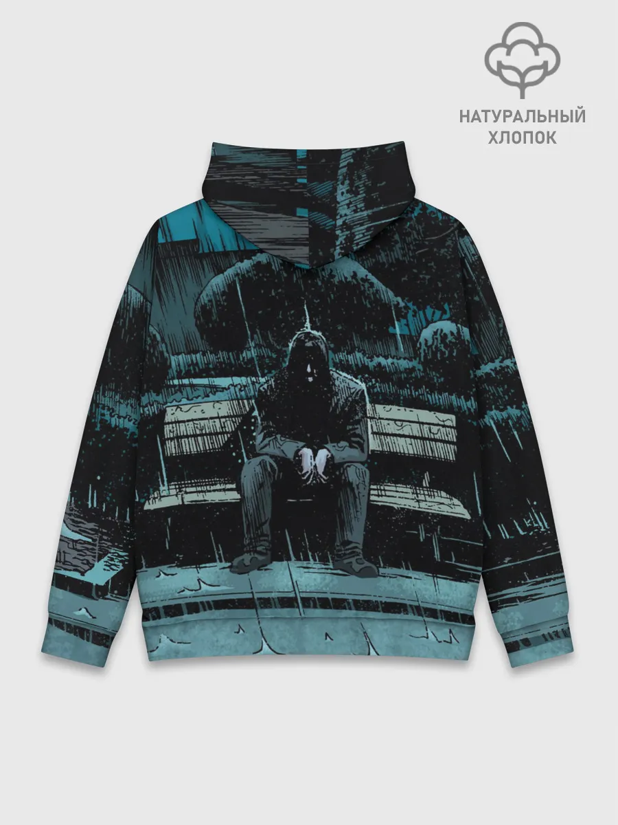 Худи мужской база хлопок / Киану Ривз - комикс о боге