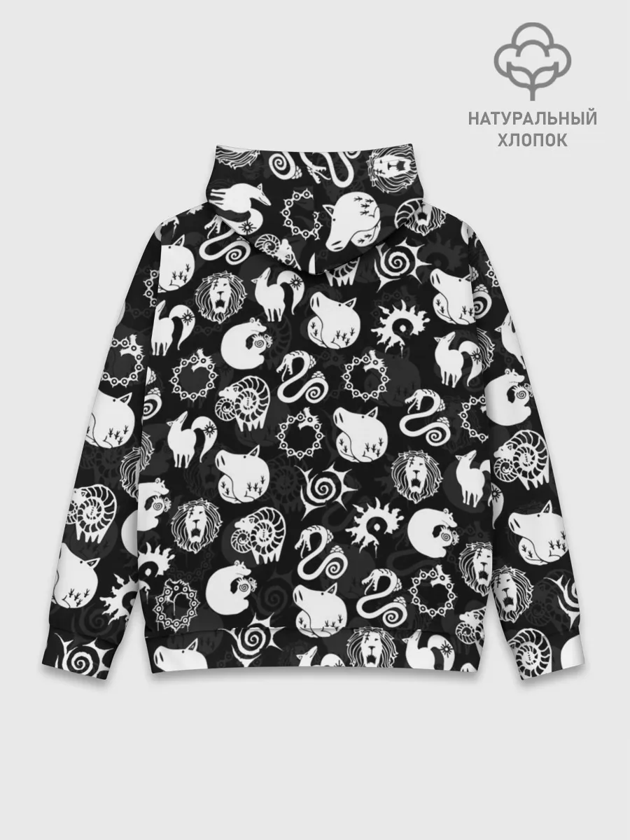 Худи мужской база хлопок / SEVEN DEADLY SINS СИМВОЛЫ