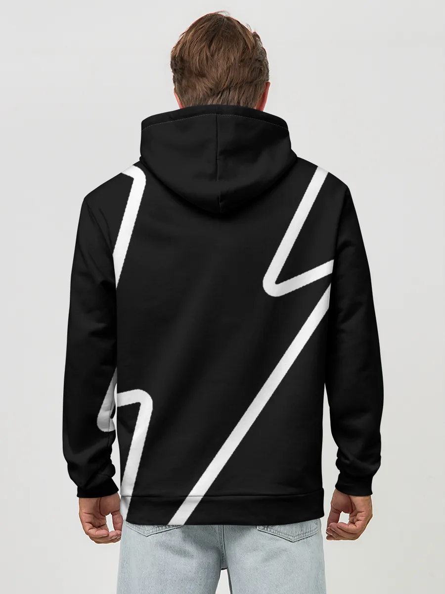 Худи мужской база хлопок / Stand out black