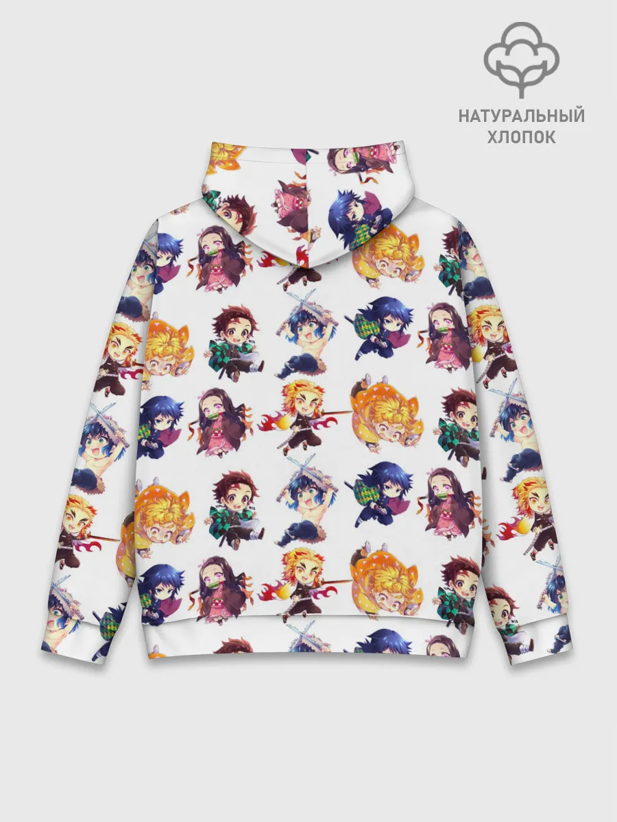 Худи мужской база хлопок / Персонажи Kimetsu no Yaiba