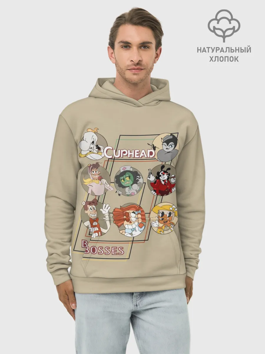 Худи мужской база хлопок / Боссы caphead