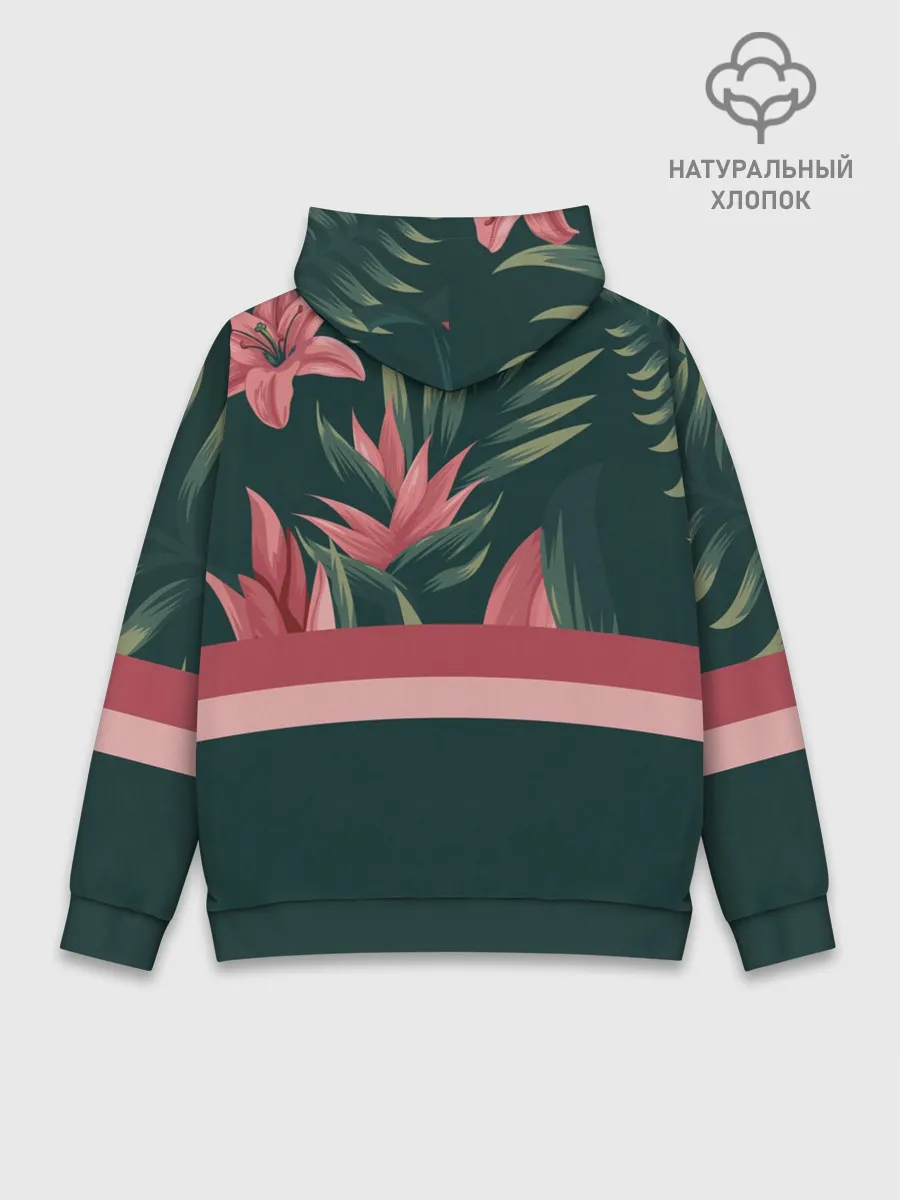 Худи мужской база хлопок / Лилии