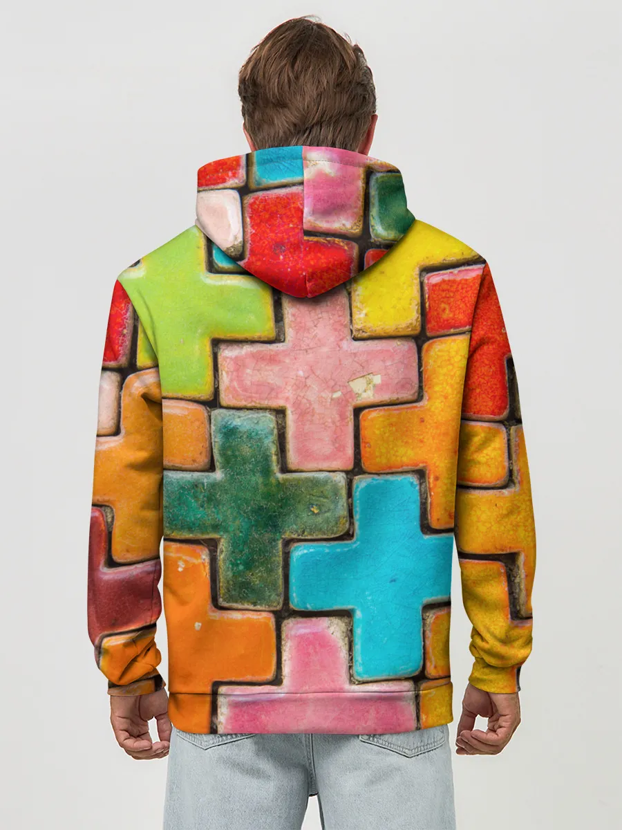 Худи мужской база хлопок / Крестик