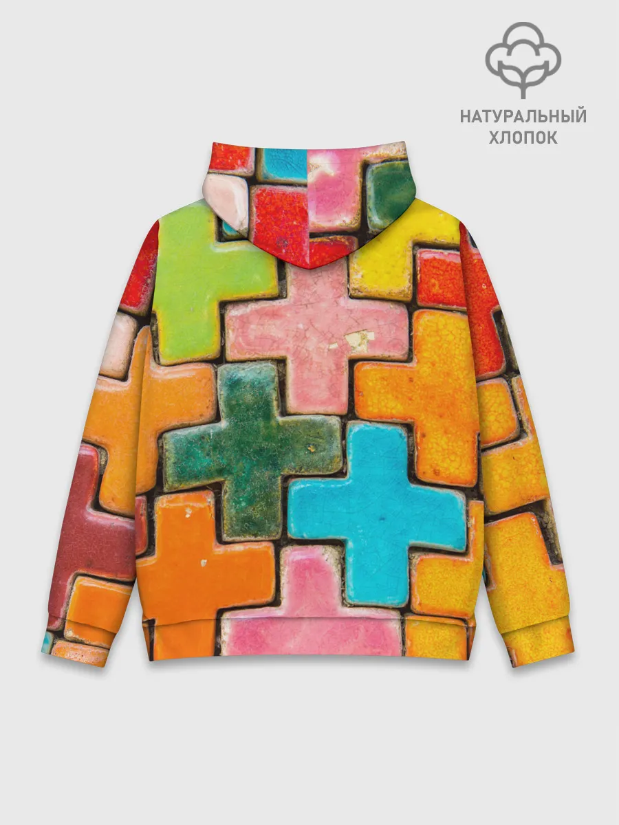 Худи мужской база хлопок / Крестик